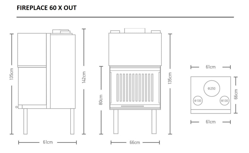 EX OUT 65 3 SIDED