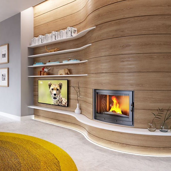 ALBA PANORAMA Wood Fireplace 70 Panoramic