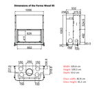 TC FORMA 95 Wood Fireplace Lateral