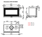 VIVO Wood Fireplace 90 Lateral