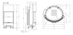 ARTE BRH Wood Fireplace 80 Lateral
