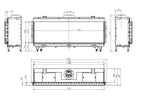 MODORE 140MK2 Gas Fireplace 140 Lateral