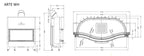 ARTE WH Wood Fireplace 110 Lateral