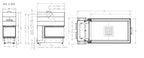 ARTE U90 H Wood Fireplace Room Divider