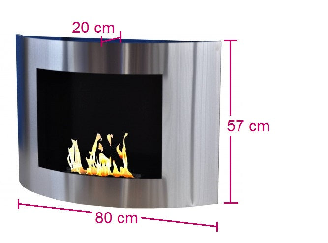 BIO OVAL 001 Ethanol fireplace Lateral