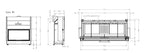 VARIA BH 3S Wood Fireplace 110 Lateral