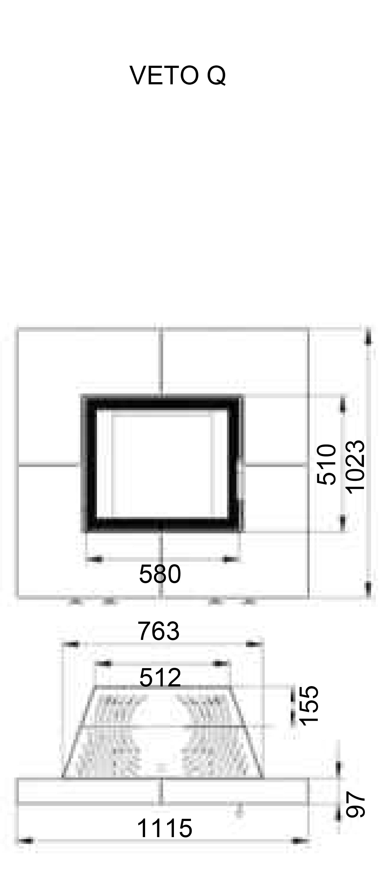 VETO Q Wood Stove 110 Lateral