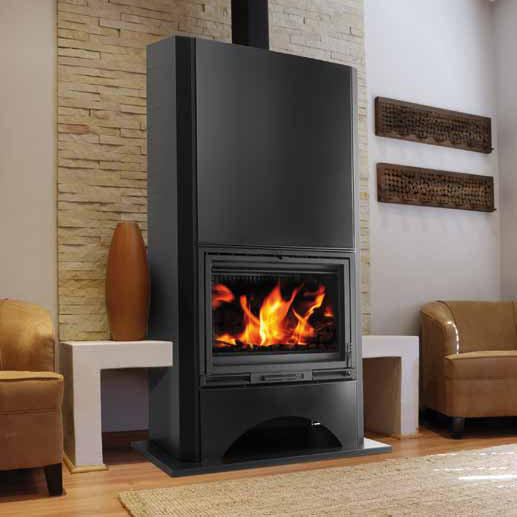 MEGALITHE NOIRE Wood Stove 90 Lateral