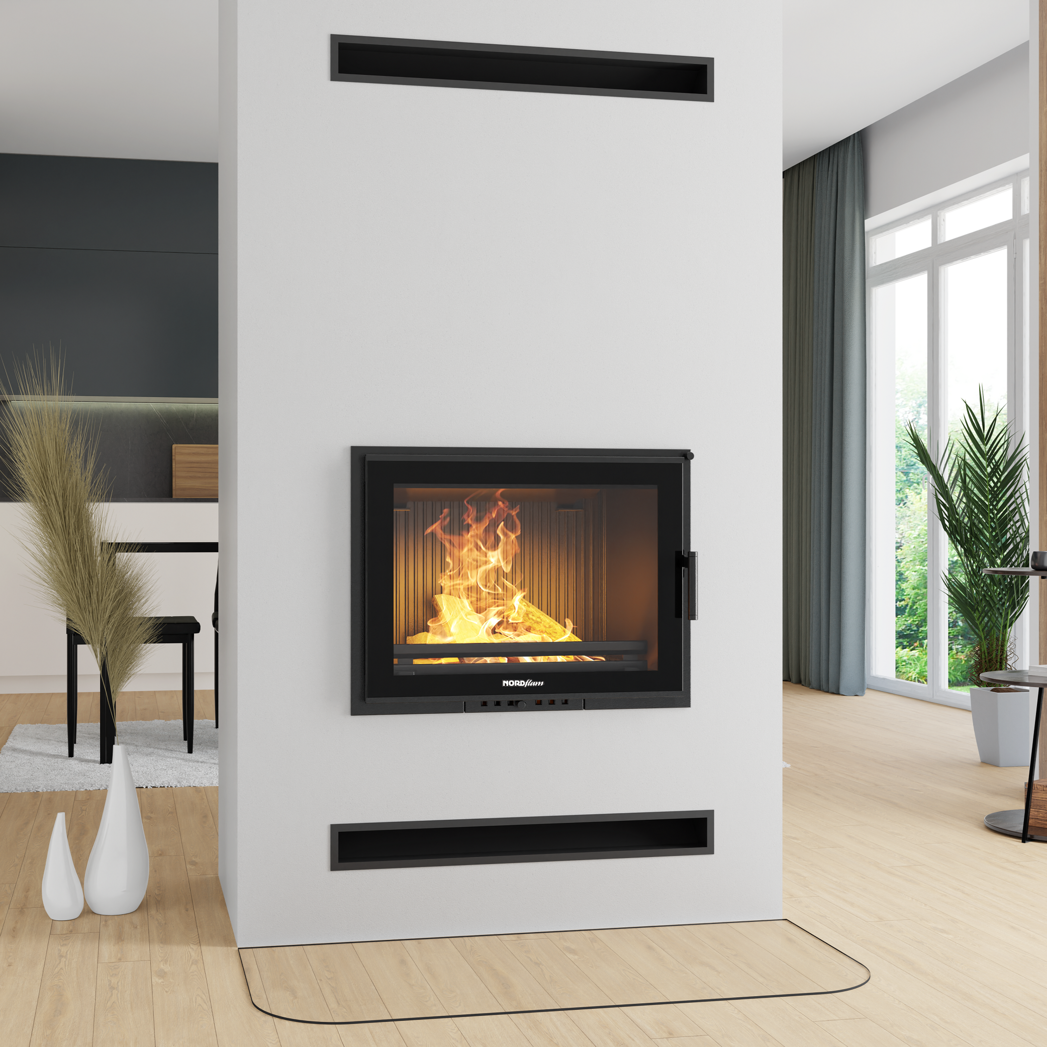 TORN LUX Wood Fireplace 70 Lateral