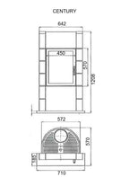 CENTURY Wood Stove 65 Lateral