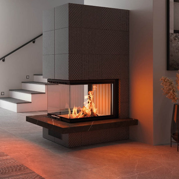 ARTE U70 H Wood Fireplace Room Divider