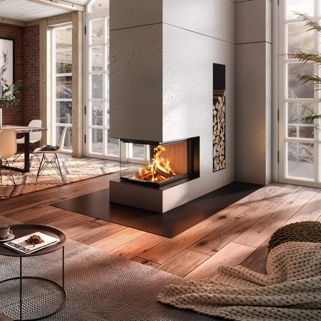 ARTE U90 H Wood Fireplace Room Divider