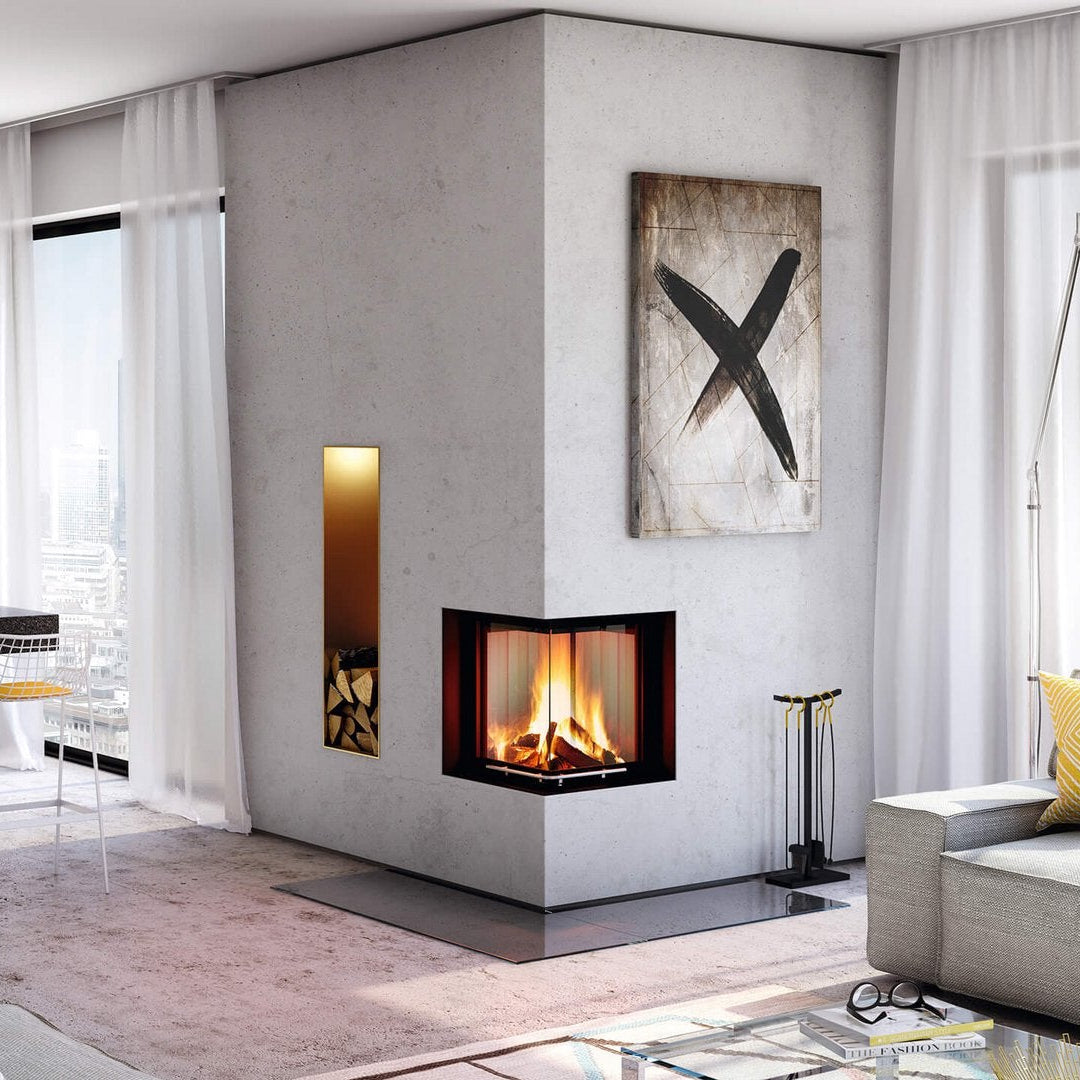 ARCADIA VITA ANGOLO Wood Fireplace 45 Corner