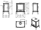 IBERIA Wood Stove 66 Lateral