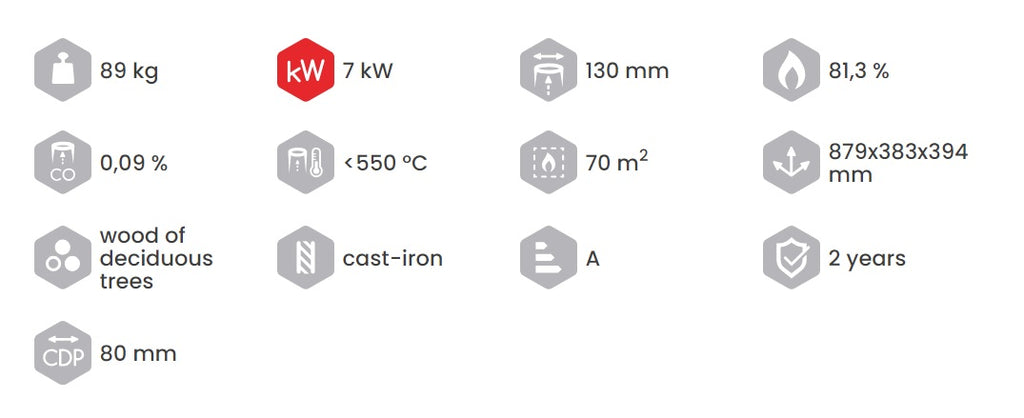 SORA Wood Stove 40 Lateral
